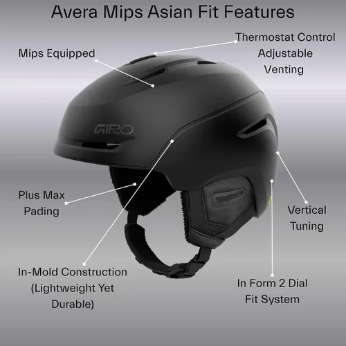 Vista 3 de Giro Avera MIPS Asian Fit - Casco de nieve para mujer