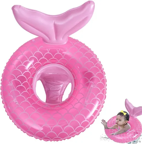 Vista 8 de Umbresen Flotador de natación para bebé, anillo de natación inflable lindo con asiento y asa, flotadores de piscina, juguetes, balsa de agua