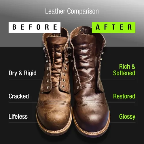 Vista 3 de Griffin Aceite de visón para botas de cuero, 3.17 oz Premium formula made in USA restores, softens, conditions and waterproofs boots, shoes and