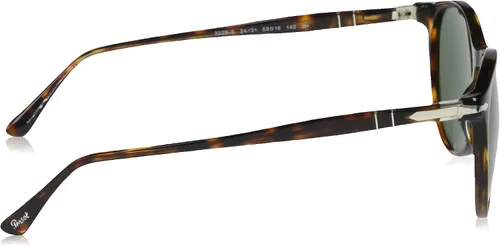 Vista 3 de Persol PO3228S - Gafas de sol redondas, HavanaVerde