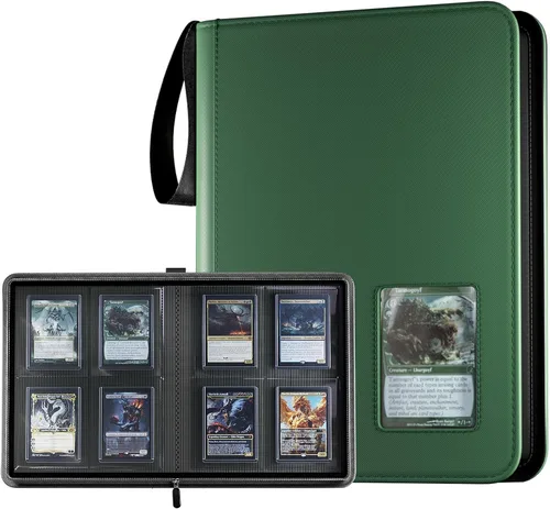 Vista 12 de ProCase - Carpeta de carga superior de 4 bolsillos, capacidad para 144 Negro