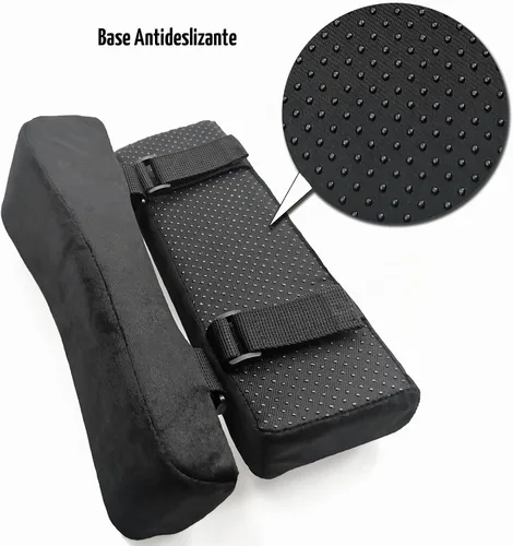Vista 5 de Easy-You - Juego de 2 fundas para reposabrazos de silla de oficina, cómodas almohadas para reposabrazos (2 almohadas negras para reposabrazos)