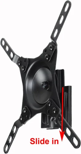 Vista 5 de VideoSecu Soporte de pared para monitor de TV inclinable con adaptador de montaje extraíble para la mayoría de LED de 17 a 39 pulgadas, TV