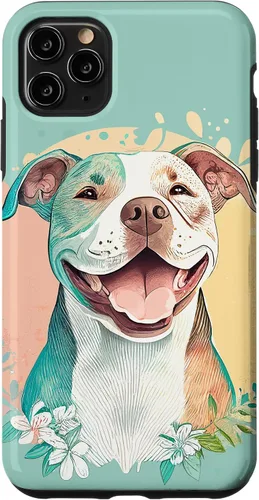 Vista 13 de Pit Bull - Carcasa para iPhone 17, diseño artístico de Pitbull para mujer
