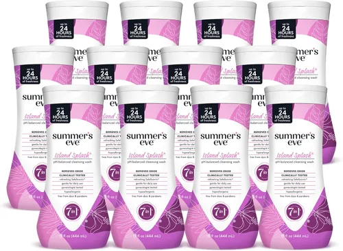 Vista 9 de Summer's Eve Delicate Blossom - Jabón corporal femenino diario para todo el cuerpo, pH balanceado para mujeres, elimina el olor vaginal y refresca