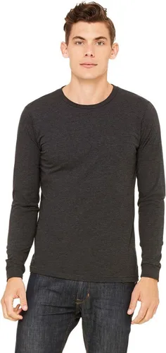 Vista 20 de Canvas Filmore 3501 - Camiseta de 4.2 onzas para hombre manga larga (1) Ceniza + (1) Jaspeado atlético