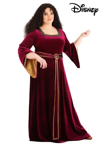 Vista 2 de Disfraz de Madre Gothel para Mujer Talla Grande de Enredados de Disney Multicolor