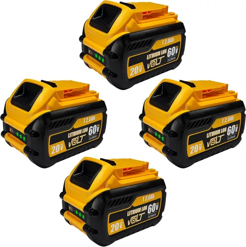 Vista 8 de DZEKO Batería de repuesto de 12 Ah para baterías Dewalt de 20 V/60 V Max compatible con DCB606 DCB609 DCB612 DCB200 DCB206 DCB207 paquetes