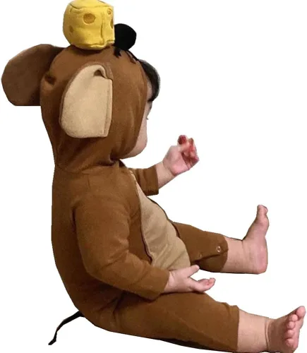 Vista 2 de Disfraz de ratón disfraz de elefante para bebés niños disfraz de Halloween disfraz de orejas