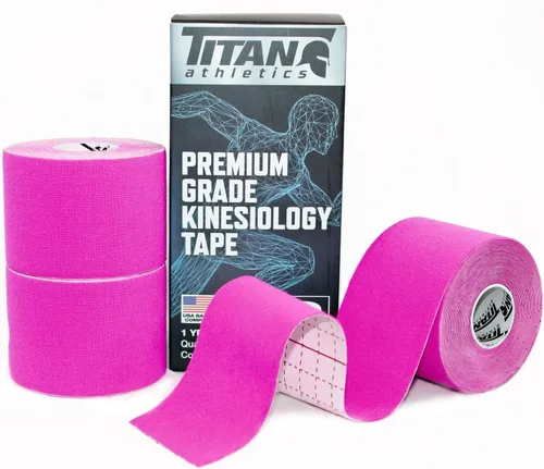 Vista 10 de 3 rollos de cinta de kinesiología I sin cortar I (2 pulgadas x 16.4 pies por rollo) I de alta calidad I soporte ideal para articulaciones y músculos