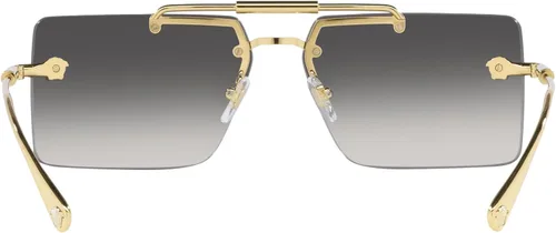 Vista 4 de Versace Gafas de sol para mujer marco dorado lentes gradiente gris 2362in