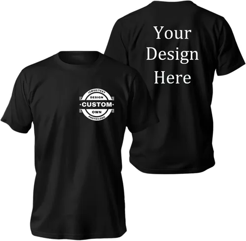 Vista 19 de Camisetas personalizadas Diseña las tuyas propias para hombres y mujeres Camisetas personalizadas Añade tu logo/foto/texto Camisetas personalizadas