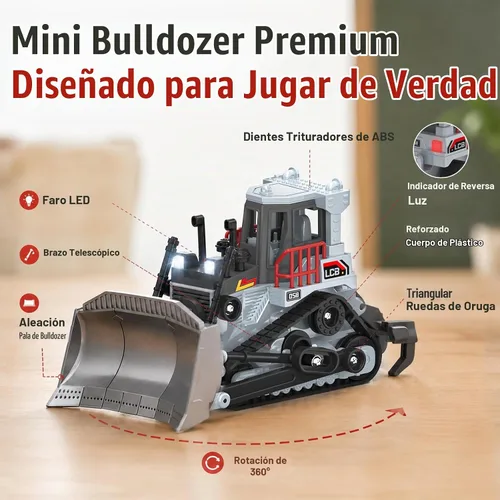 Vista 5 de 1/64 mini juguete de la niveladora de RC, vehículo de construcción