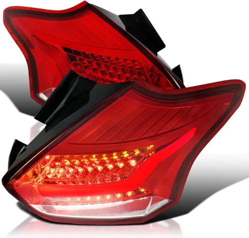 Vista 10 de SPEC-D TUNING Barras de luces traseras LED negras Compatibles con Ford Focus SE/ST/Titanium Hatchback 2015-2018, Ford Focus RS Hatchback 2016-2018