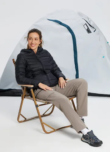 Vista 7 de BALEAF Pantalones cargo de senderismo con forro polar para mujer, impermeables, softshell y bolsillos con cremallera