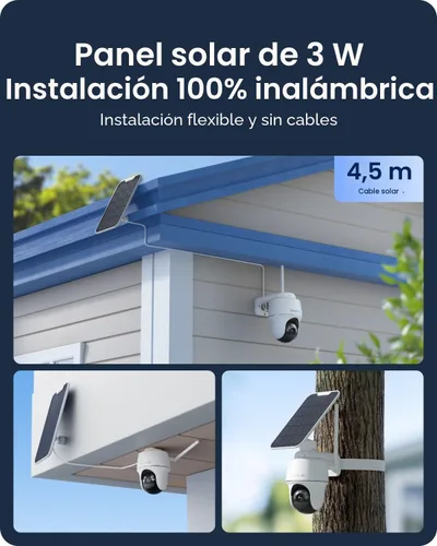 Vista 7 de REOLINK Argus PT Ultra 4K - Cámara de seguridad solar para exteriores