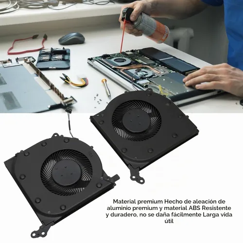 Vista 3 de Legion 5 15IMH05/15ARH05 Ventilador de refrigeración para CPU y GPU, 4 pines CC 5V