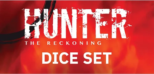 Vista 5 de Renegade Game Studios Hunter: The Reckoning - Juego de dados de 5ª edición - Dados d10 naranja y negro
