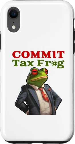 Vista 25 de Funda para iPhone 16 Commit Tax Frog Funny Fraud Meme Case