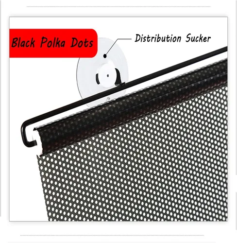 Vista 3 de Cortina retráctil con ventosa, parasol enrollable retráctil para ventana, protector solar telescópico con aislamiento UV para ventana de coche, casa