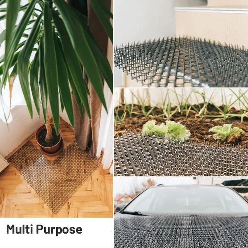 Vista 6 de Paquete de 10 alfombrillas extra grandes para gatos – Tapete de 16.5 x 13.4 pulgadas con picos de 1 pulgada es perfecto para mantener a los gatos