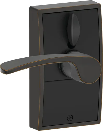 Vista 3 de Schlage - Cerradura táctil Century con picaporte Merano (bronce envejecido, FE695 CEN 716 MER) Keyless entry door lock, Electronic touchscreen