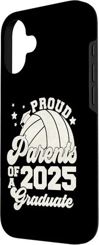 Vista 2 de iPhone 16 Parents of a 2025 Graduate Senior Graduation Volleyball Case