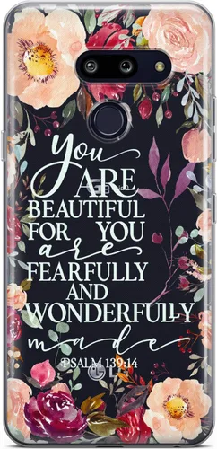 Vista 7 de Mertak Funda transparente compatible con LG Stylo 6 5 4 K61 K51S K41S K30 K20 Q70 Q60 But First Pray Cute Bible Floral Slim Cover Christian Flexible