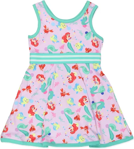 Vista 2 de Disney Vestido ultra suave ajustado y acampanado para niñas pequeñas de princesa