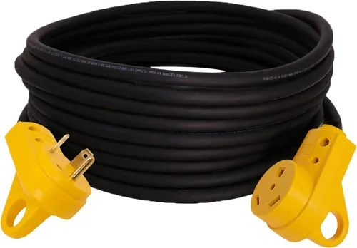 Vista 8 de IronBox Electric TT-30P a TT-30R - Adaptador y extensión - 30A, 125V, 10/3 SOOW - Cable adaptador de conector de enchufe resistente, cable