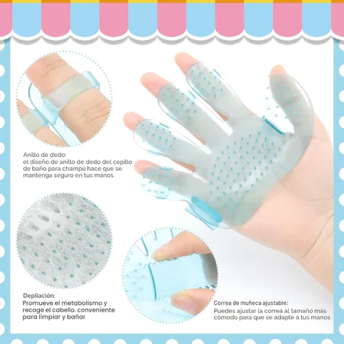 Vista 5 de KALAMANDA - Kit de aseo para conejo, cepillo para quitar uñas con cortaúñas de conejo, recortadores de uñas de conejo con peines para mascotas