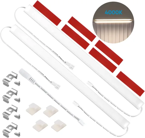 Vista 2 de Litever Barras de tira de luz LED adicionales adicionales de 12 V CC con accesorios de montaje. Barras de luz LED adicionales adicionales serie