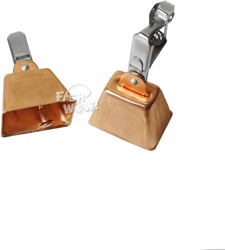 Vista 8 de 10 unids Pesca de cobre Campana de alerta con pinza de águila clips cebos alarma campanas