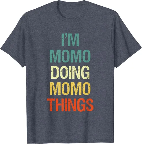 Vista 79 de I'M Momo Doing Momo Things - Camiseta de regalo con nombre personalizado, Negro, S