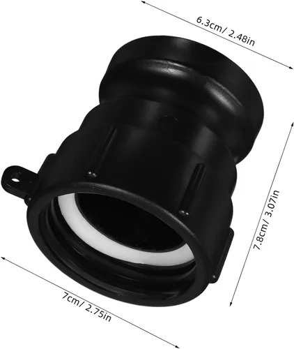 Vista 2 de 2pcs Ibc Tote Hose Adapter 2 Inch Fine Thread Cam Groove Fitting