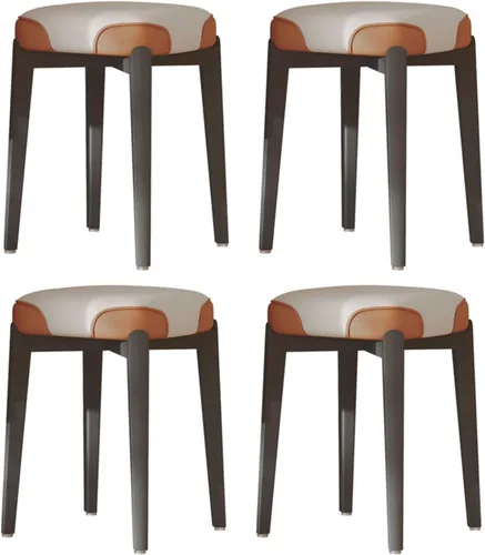 Vista 9 de Sillas de comedor de madera maciza, silla de cocina apilable, sillas de comedor, silla acolchada Simplicity, estructura de mortaja y espiga para Gris