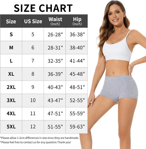 Vista 6 de Migbean Ropa interior de cintura alta para mujer, ropa interior para mujer, bragas para mujer, ropa interior de talla grande para mujer, bragas