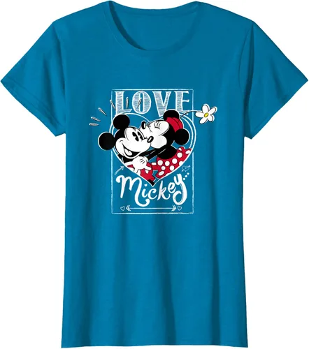 Vista 96 de Disney Mickey & Minnie Mouse Love Mickey - Camiseta para el día de San Valentín