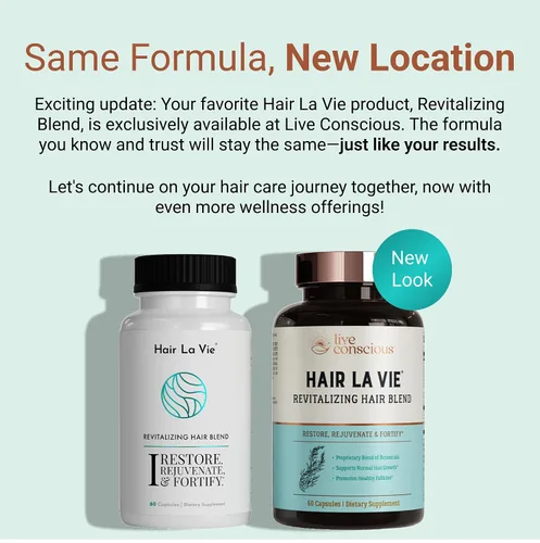 Vista 3 de Hair La Vie Live Conscious Revitalizing Blend Vitaminas para el crecimiento del cabello para mujeres para apoyar la salud del cabello, suplementos