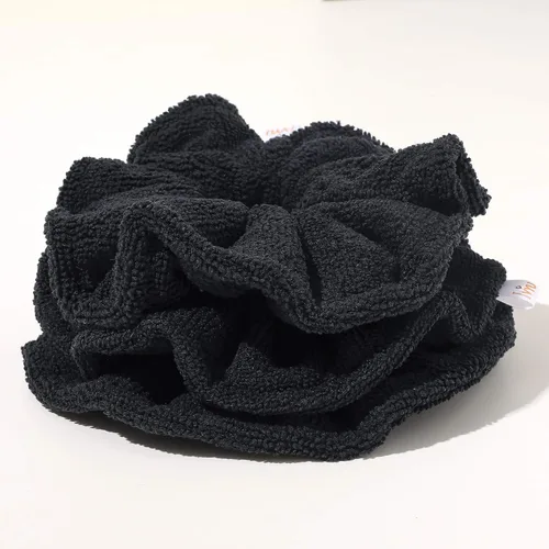 Vista 6 de Ivyu Toalla de microfibra para secar el cabello, banda elástica grande de fibra para rizar el cabello para la ducha, productos para el cabello