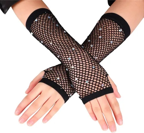 Vista 30 de Guantes de encaje de muchos estilos para mujeres o niñas Manga de brazo ahuecada años 80