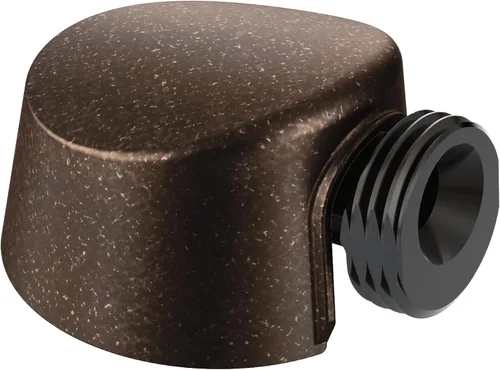 Vista 10 de Moen Conector redondo de la pared de la ducha del PDA de Ell de la gota del hierro forjado, A725WR Mate negro