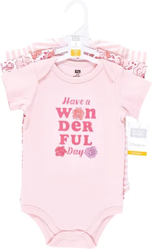 Vista 238 de Hudson Baby baby-girls Cotton Bodysuits 3-pack