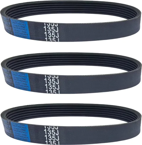 Vista 10 de Paquete de 3 correas de transmisión de cepilladora 140J6, compatible con modelos de cepilladora Delta 22-560, TP400LS, 22-565, 22-580, repuesto