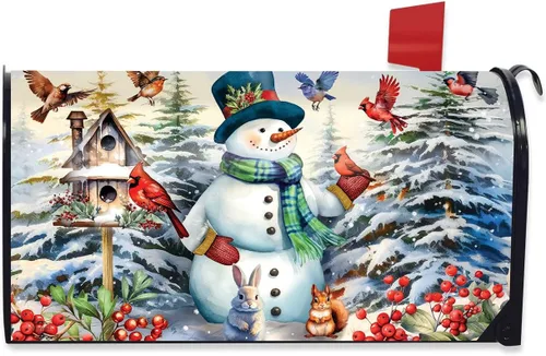 Vista 9 de Briarwood Lane - Funda para buzón con muñeco de nieve sonriente