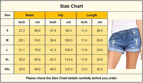 Vista 3 de MODARANI Pantalones cortos de mezclilla recortados para mujer pantalones cortos desgastados lindos pantalones cortos rasgados de tiro medio cómodos