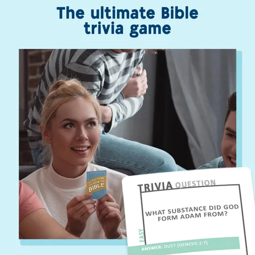 Vista 2 de SO YOU THINK YOU KNOW THE BIBLE, Un divertido juego de preguntas para familias, becas y estudio bíblico. Gran regalo cristiano