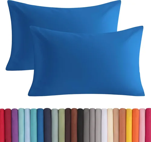 Vista 44 de BEDSUM Juego de 2 fundas de almohada de microfibra estándar suaves, resistentes a las arrugas y de fácil cuidado con cierre de sobre para niños, 20