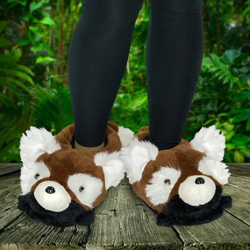 Vista 2 de Fuzzy Lobster Slippers for Women & Men, Pig, Fish, Sloth Funny House Shoes for Indoor & Outdoor, Animal Duck, Cute Novelty