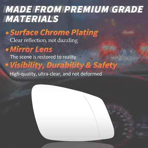 Vista 6 de Espejo calefactable del lado derecho del pasajero para BMW 228i 320i 328d 335i 340i 535d 535i 740i 740i 740Ld 760Li i3 M2 M235i M240i M3 M6 X1 GT
